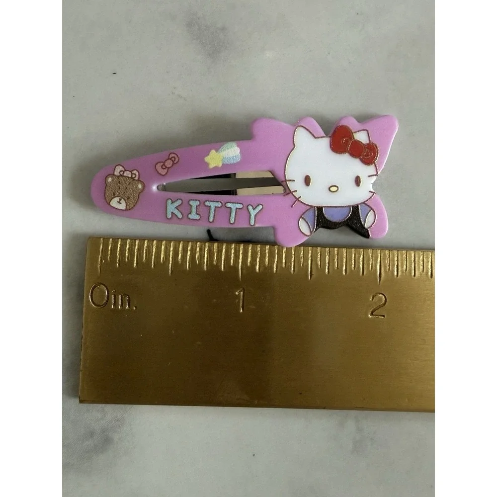 6 PC Set Sanrio Hair Clips Girls Hello Kitty My Melody Snap Barrette Hair Clips